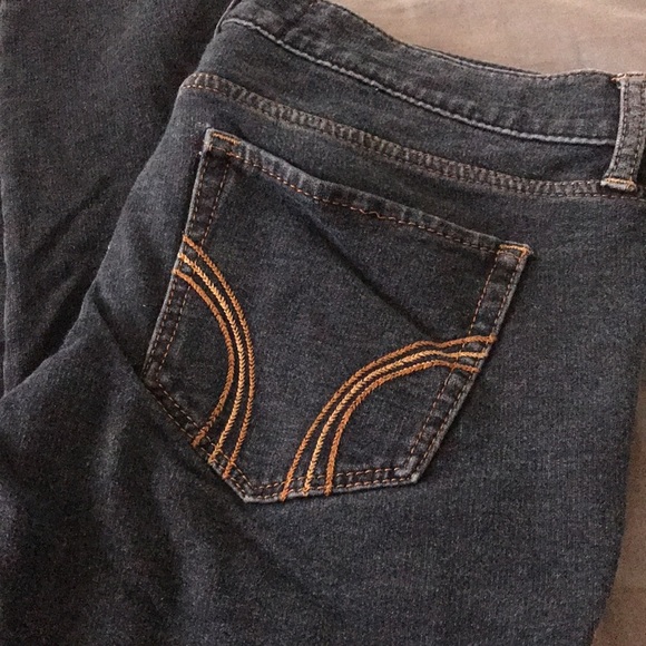 * SOLD *πHOLLISTER DARK WASH JEGGINGS SIZE 1 JUNIORSπ - Picture 2 of 12